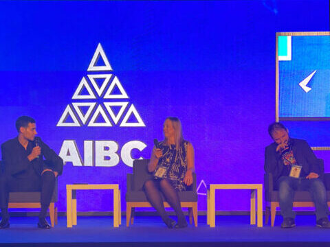 On stage at AIBC Malta Day 3